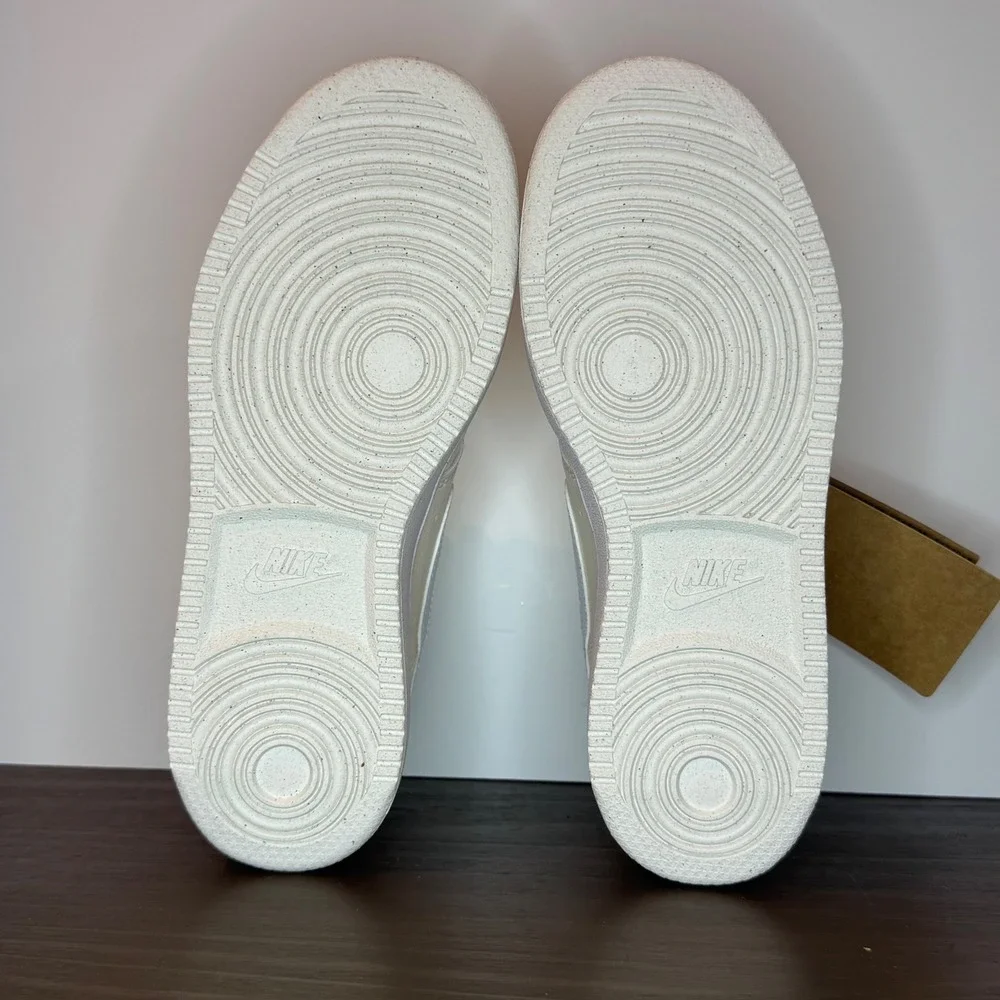 Nike Court Vision Low NN Next Nature Pale Ivory White Sneakers Womens 6.5 NEW